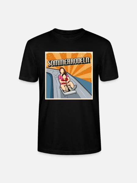 Sommerrodeln Sommer Rodelbahn - Stanley/Stella Unisex Bio-T-Shirt CRAFTER - Schwarz