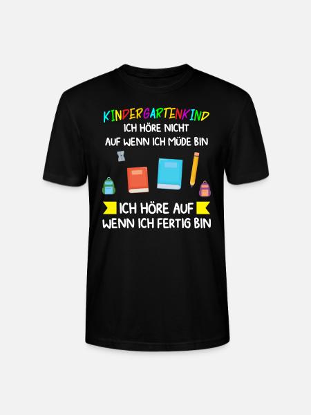 Kindergarten Anfang Kindergartenanfänger Geschenk - Stanley/Stella Unisex Bio-T-Shirt CRAFTER - Schwarz