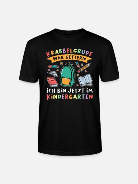 Kindergarten Anfang Kindergartenanfänger Geschenk - Stanley/Stella Unisex Bio-T-Shirt CRAFTER - Schwarz