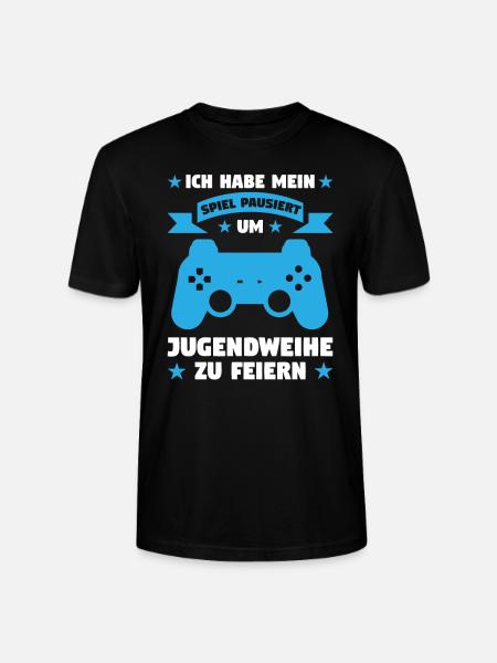 Jugendweihe Gaming Erwachsen Geschenk - Stanley/Stella Unisex Bio-T-Shirt CRAFTER - Schwarz