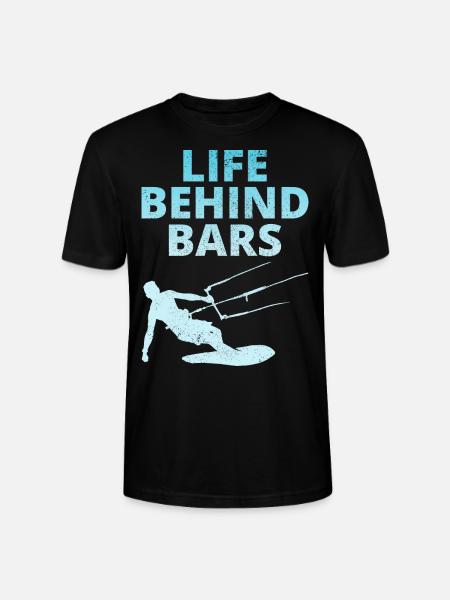 Kitesurfing Kitesurf Kiteboarding Kiteboarder - Stanley/Stella CRAFTER Unisex Organic T-Shirt - black