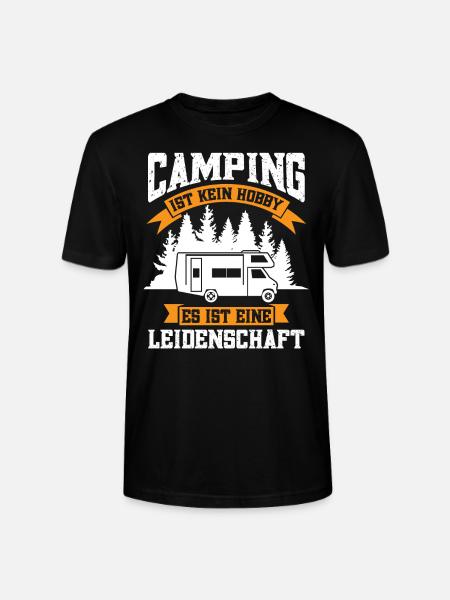 Campen camper Wanderung Geschenk - Stanley/Stella Unisex Bio-T-Shirt CRAFTER - Schwarz