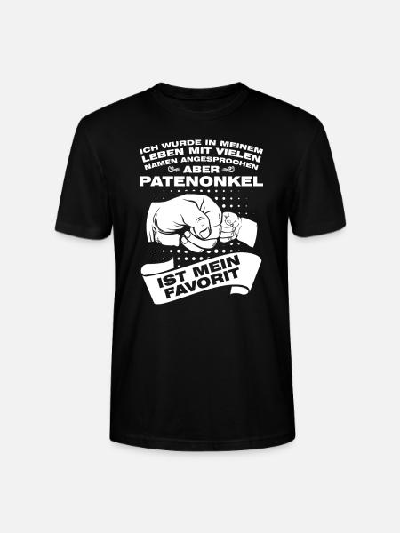 Patenonkel Familie Taufpate Geschenk - Stanley/Stella Unisex Bio-T-Shirt CRAFTER - Schwarz