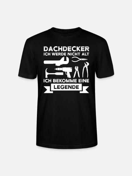 Dachdecker Beruf Dachdeckerei Geschenk - Stanley/Stella Unisex Bio-T-Shirt CRAFTER - Schwarz