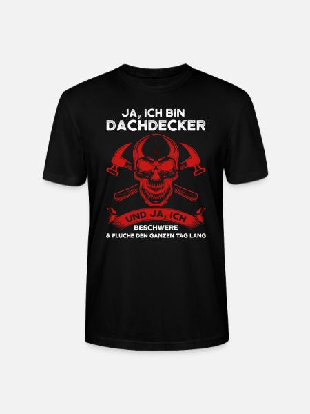 Dachdecker Beruf Dachdeckerei Geschenk - Stanley/Stella Unisex Bio-T-Shirt CRAFTER - Schwarz