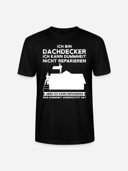 Dachdecker Beruf Dachdeckerei Geschenk - Stanley/Stella Unisex Bio-T-Shirt CRAFTER - Schwarz
