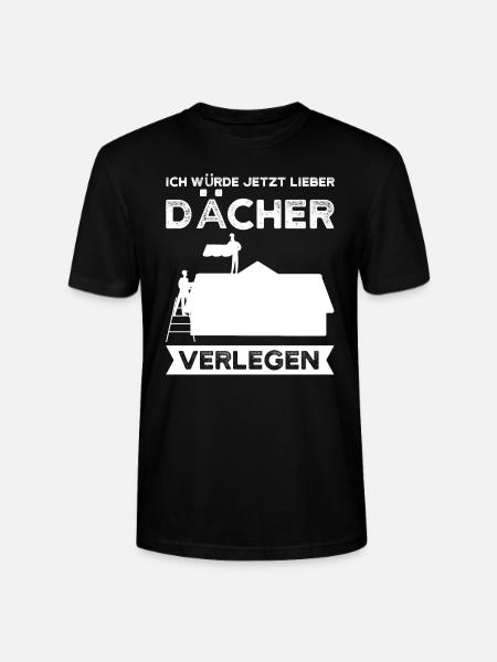 Dachdecker Beruf Dach Geschenk - Stanley/Stella Unisex Bio-T-Shirt CRAFTER - Schwarz