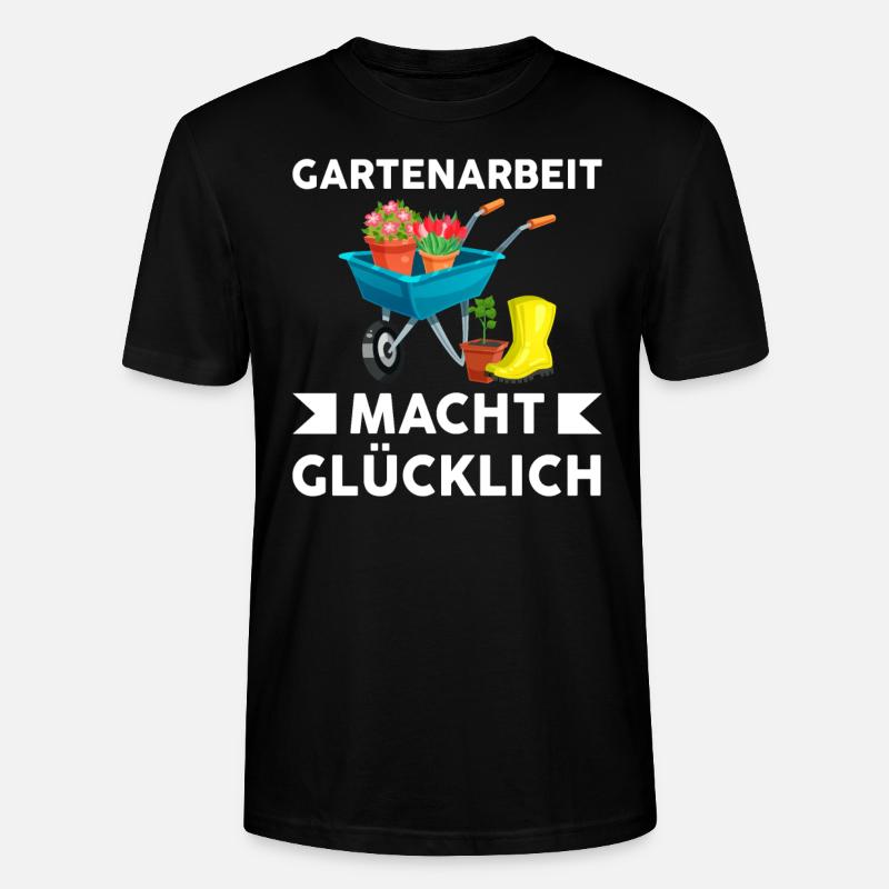Gartenarbeit Garten Gartenbau Geschenk - Stanley/Stella Unisex Bio-T-Shirt CRAFTER - Schwarz