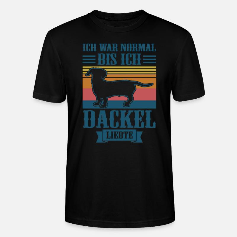 Dackel Hund Dackel Besitzer Geschenk - Stanley/Stella Unisex Bio-T-Shirt CRAFTER - Schwarz