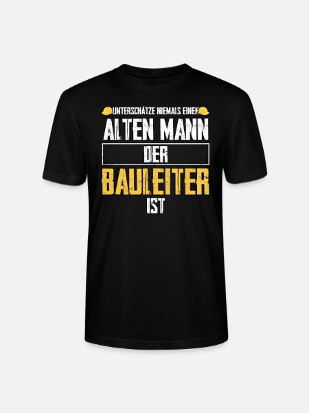 Bauleiter Bauaufsicht Bauleitung Geschenk - Stanley/Stella Unisex Bio-T-Shirt CRAFTER - Schwarz