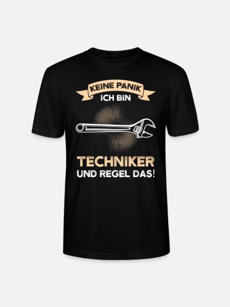 Techniker Beruf Fachmann Technik Geschenk - Stanley/Stella Unisex Bio-T-Shirt CRAFTER - Schwarz