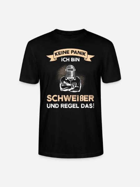 Schweißer Beruf Schweisser Geschenk - Stanley/Stella Unisex Bio-T-Shirt CRAFTER - Schwarz