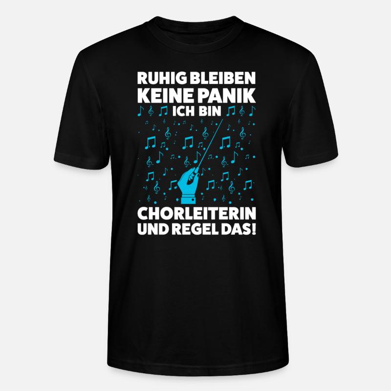 Chorleiterin Beruf Musiker Geschenk - Stanley/Stella Unisex Bio-T-Shirt CRAFTER - Schwarz