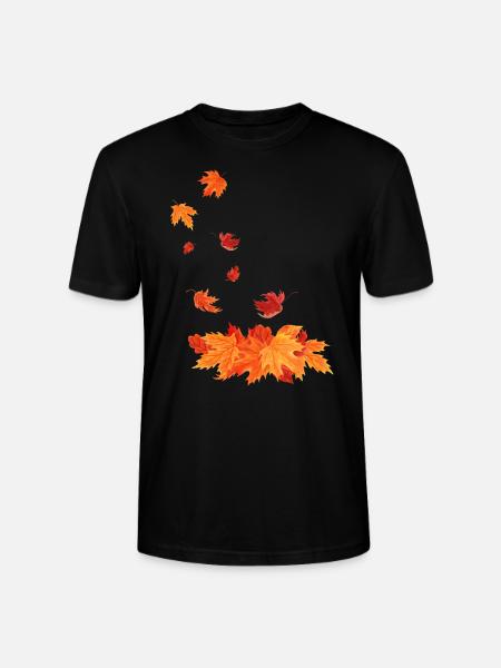 Autumn leaves that fall - Stanley/Stella CRAFTER Unisex Organic T-Shirt - black