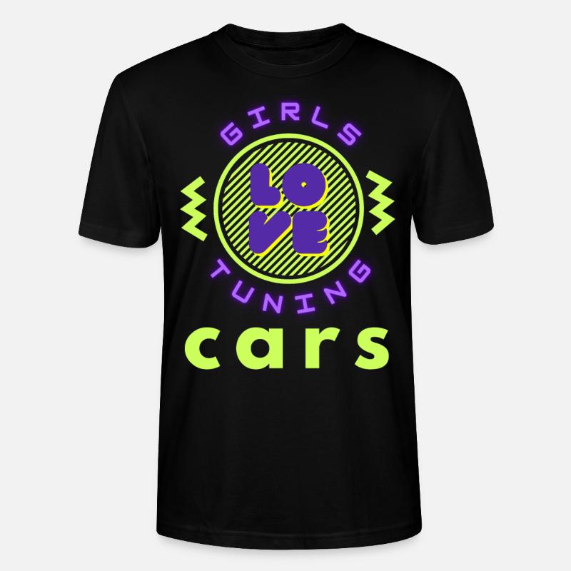Mädchen lieben Tuning-Autos - Stanley/Stella Unisex Bio-T-Shirt CRAFTER - Schwarz