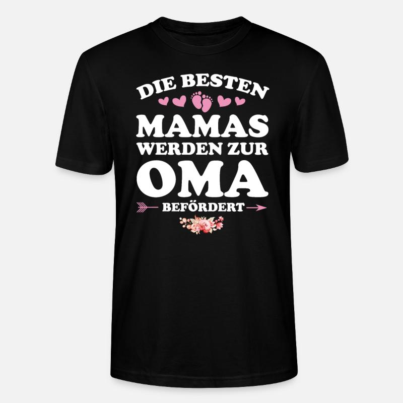 Mama Oma Mutter Geschenk - Stanley/Stella Unisex Bio-T-Shirt CRAFTER - Schwarz