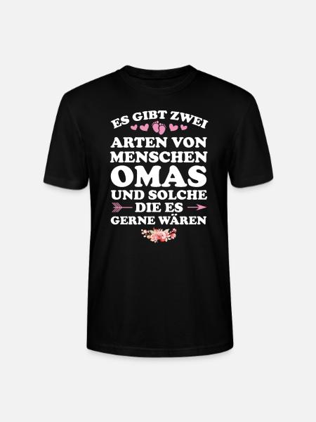 Oma Großmutter Großmütter Geschenk - Stanley/Stella Unisex Bio-T-Shirt CRAFTER - Schwarz
