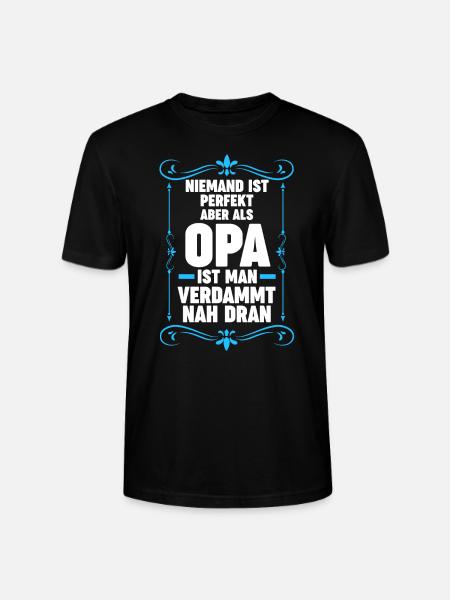 Opa Großvater Enkelkinder Geschenk - Stanley/Stella Unisex Bio-T-Shirt CRAFTER - Schwarz