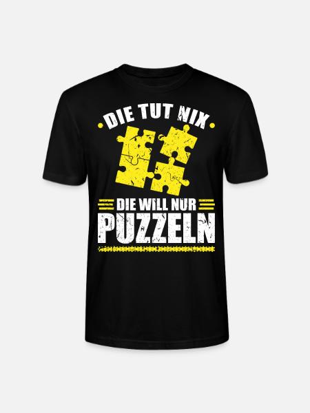 Lustiges Puzzle - Stanley/Stella Unisex Bio-T-Shirt CRAFTER - Schwarz