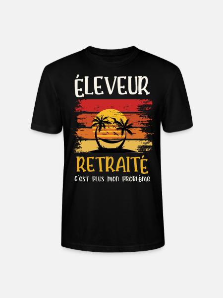 éleveur retraité - T-shirt bio CRAFTER Stanley Stella Unisexe - noir