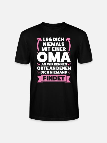 Oma Großmutter Großmütter Geschenk - Stanley/Stella Unisex Bio-T-Shirt CRAFTER - Schwarz