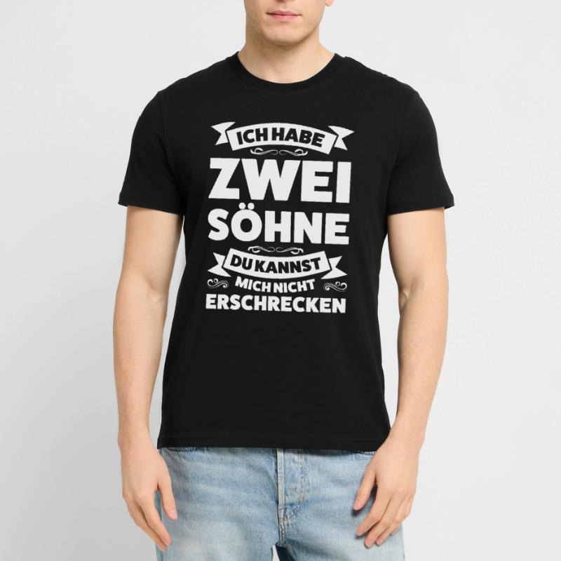 Eltern 2 Söhne Papa von 2 Söhnen Geschenk Stanley/Stella Unisex Bio-T-Shirt CRAFTER