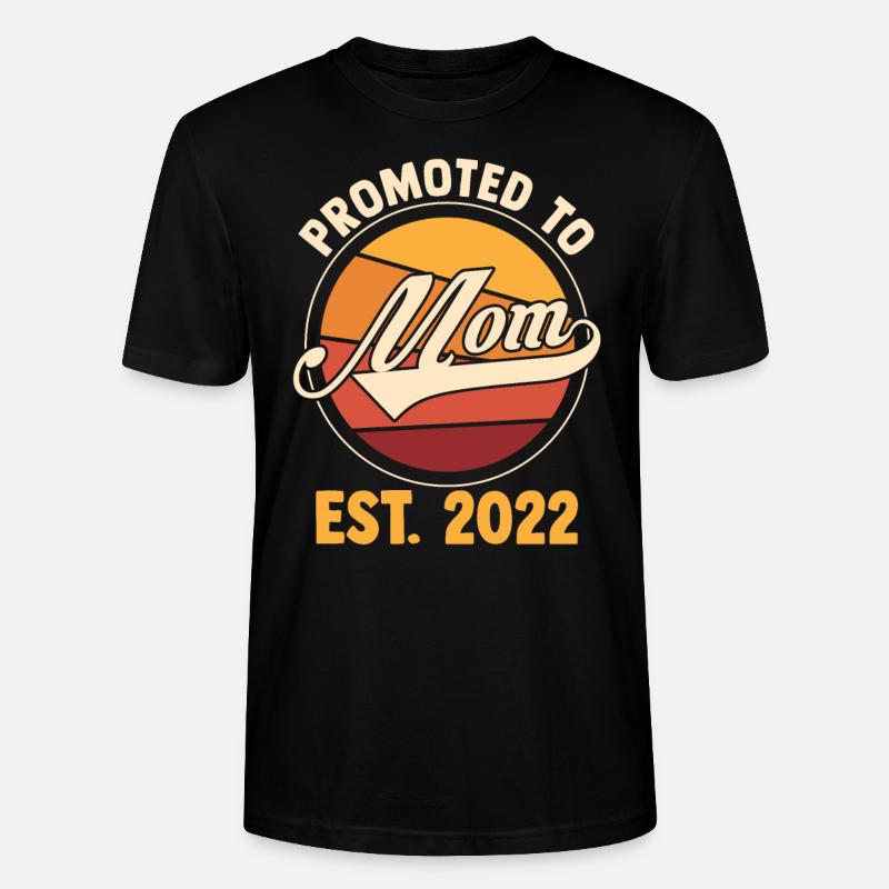 Mama Retro Mutter Geschenk - Stanley/Stella Unisex Bio-T-Shirt CRAFTER - Schwarz