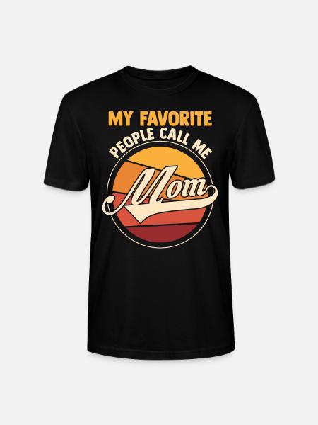Mama Retro Mutter Geschenk - Stanley/Stella Unisex Bio-T-Shirt CRAFTER - Schwarz