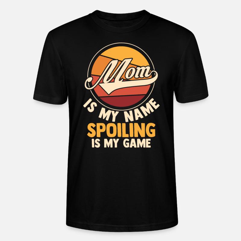 Mama Retro Mutter Geschenk - Stanley/Stella Unisex Bio-T-Shirt CRAFTER - Schwarz