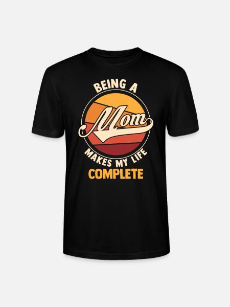 Mama Retro Mutter Geschenk - Stanley/Stella Unisex Bio-T-Shirt CRAFTER - Schwarz