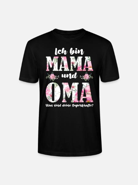 Mama Oma Mutter Geschenk - Stanley/Stella Unisex Bio-T-Shirt CRAFTER - Schwarz