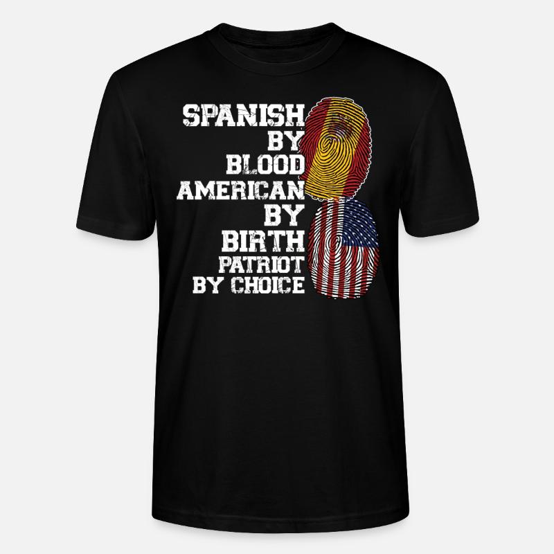 Spanisch Spanien Spanische Wurzeln Geschenk - Stanley/Stella Unisex Bio-T-Shirt CRAFTER - Schwarz