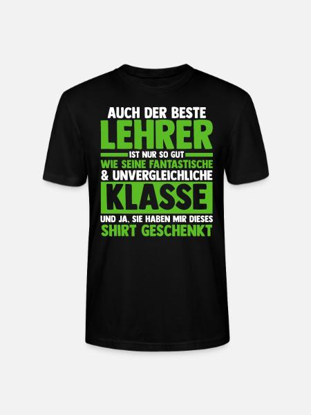 Lehrer Beruf Schullehrer Geschenk - Stanley/Stella Unisex Bio-T-Shirt CRAFTER - Schwarz