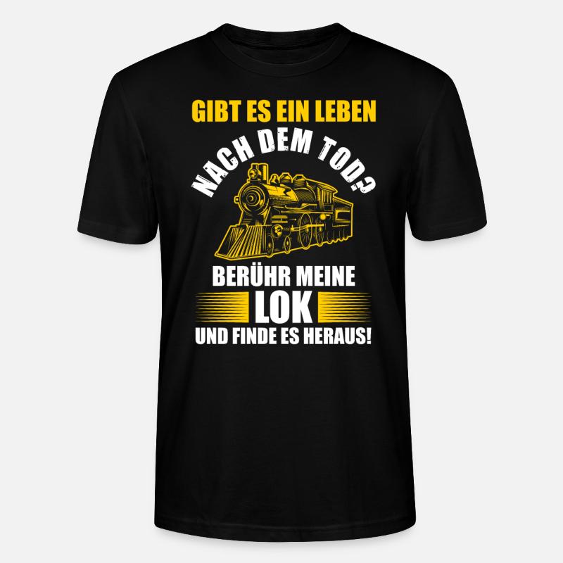 Modelleisenbahn Bahn Modellbauer Geschenk - Stanley/Stella Unisex Bio-T-Shirt CRAFTER - Schwarz