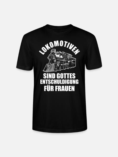 Modelleisenbahn Bahn Dampfloks Geschenk - Stanley/Stella Unisex Bio-T-Shirt CRAFTER - Schwarz