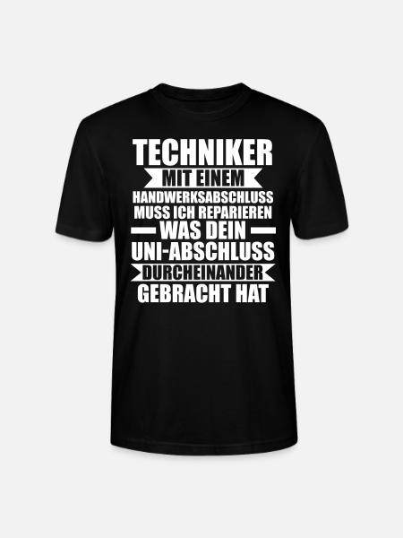 Techniker Beruf Beruf Geschenk - Stanley/Stella Unisex Bio-T-Shirt CRAFTER - Schwarz