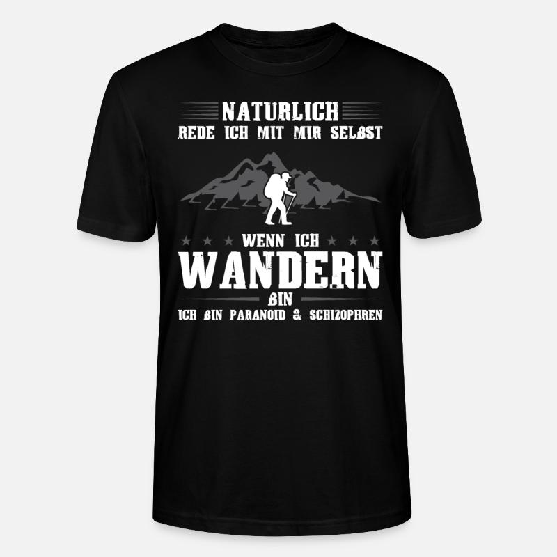 Wandern Berge Bergsteigen Geschenk - Stanley/Stella Unisex Bio-T-Shirt CRAFTER - Schwarz
