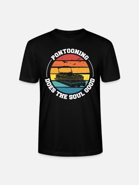 Ponton Pontonierboot Geschenk - Stanley/Stella Unisex Bio-T-Shirt CRAFTER - Schwarz