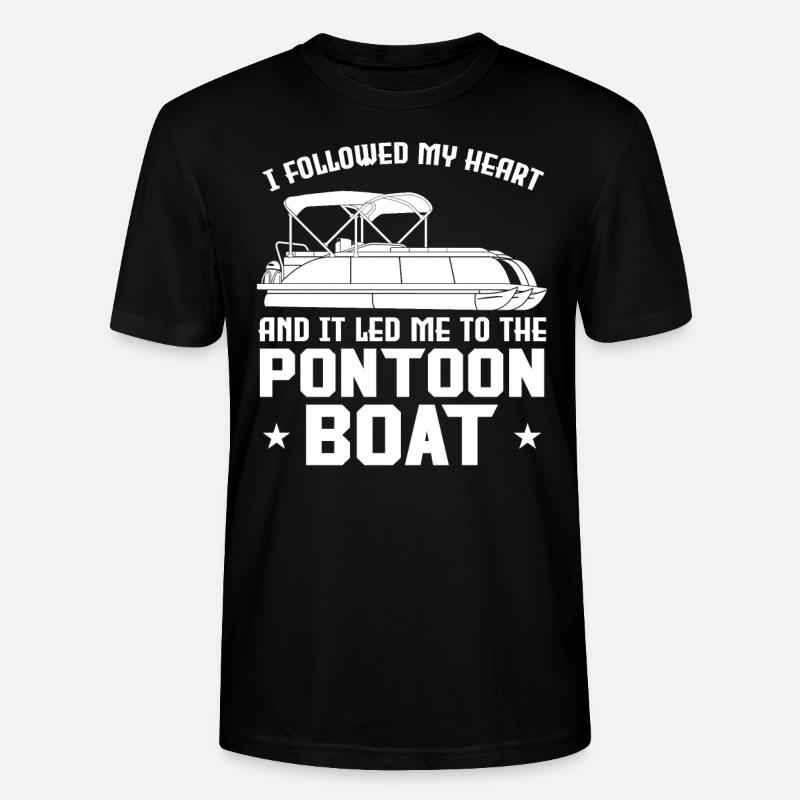 Ponton Pontonierboot Geschenk - Stanley/Stella Unisex Bio-T-Shirt CRAFTER - Schwarz