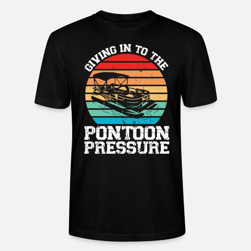 Ponton Pontonierboot Geschenk - Stanley/Stella Unisex Bio-T-Shirt CRAFTER - Schwarz