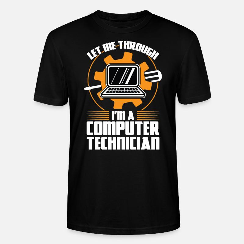 Technischer Support Computertechniker Technischer - Stanley/Stella Unisex Bio-T-Shirt CRAFTER - Schwarz