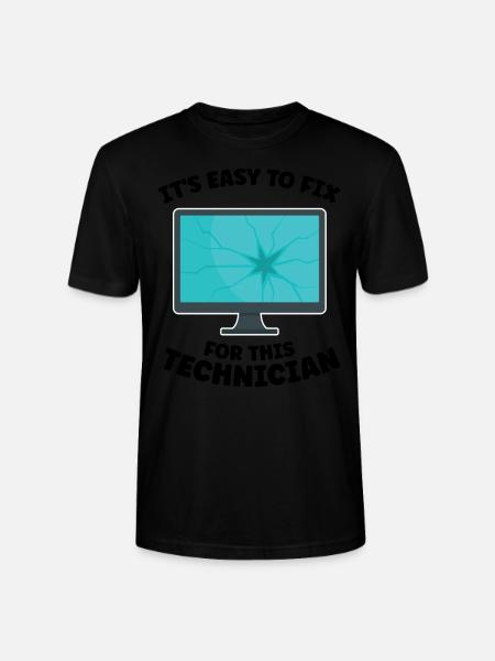 Technischer Support Computertechniker Technischer - Stanley/Stella Unisex Bio-T-Shirt CRAFTER - Schwarz