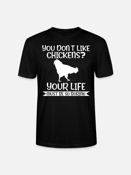 Hühnerhaltung Tierhaltung Geschenk - Stanley/Stella Unisex Bio-T-Shirt CRAFTER - Schwarz