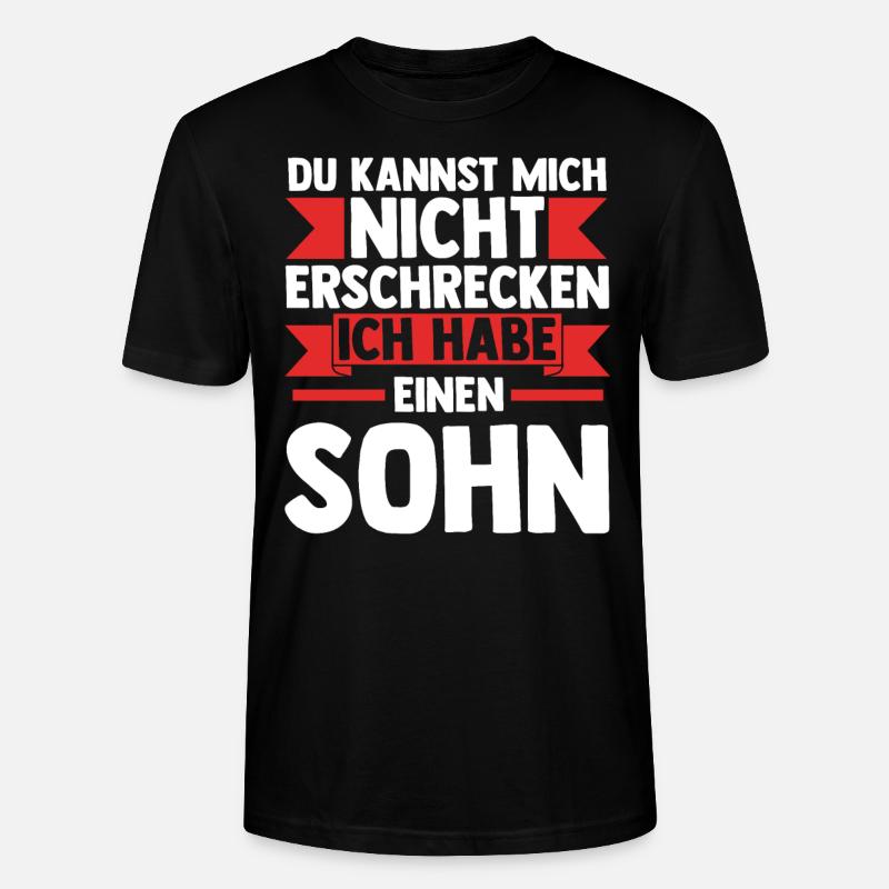 Papa Tochter Söhne Geschenk - Stanley/Stella Unisex Bio-T-Shirt CRAFTER - Schwarz