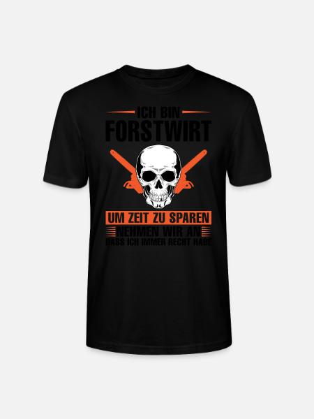 Forstwirt Beruf Förster Geschenk - Stanley/Stella Unisex Bio-T-Shirt CRAFTER - Schwarz