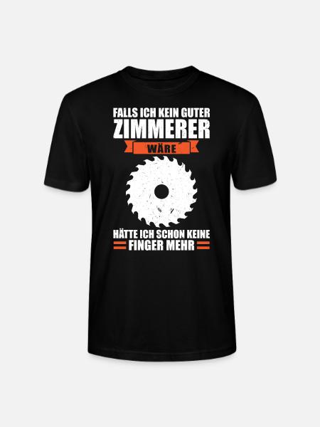Zimmermann Beruf Zimmerer Geschenk - Stanley/Stella Unisex Bio-T-Shirt CRAFTER - Schwarz