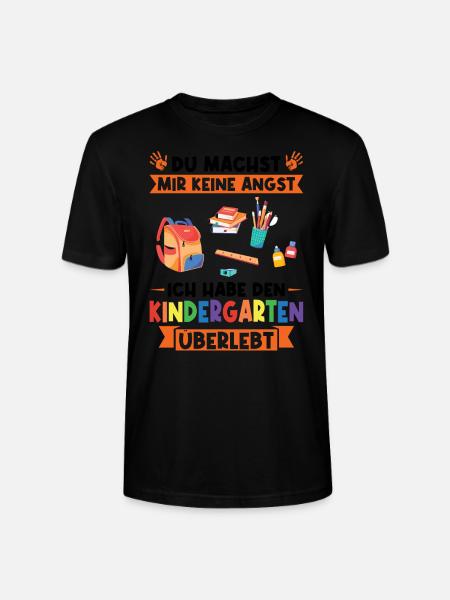 Kindergarten Abschluss Kita-Abschluss Geschenk - Stanley/Stella Unisex Bio-T-Shirt CRAFTER - Schwarz