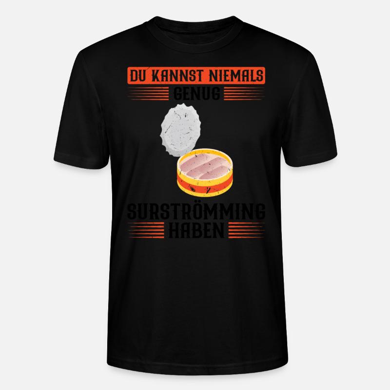 Surströmming Schweden Geschenk - Stanley/Stella Unisex Bio-T-Shirt CRAFTER - Schwarz