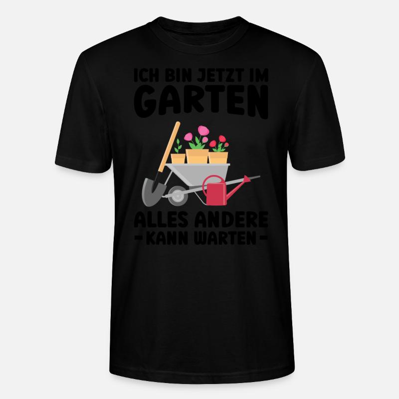 Garten Pflanze Gartenarbeit Geschenk - Stanley/Stella Unisex Bio-T-Shirt CRAFTER - Schwarz