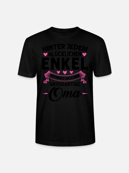 Grossmutter Oma Omas Geschenk - Stanley/Stella Unisex Bio-T-Shirt CRAFTER - Schwarz